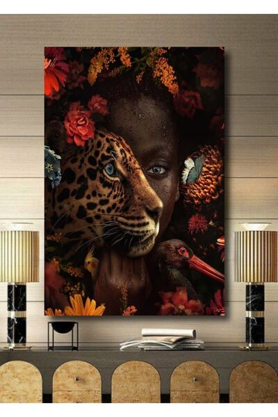 ALAMODECOR Tablou pe pânză cu tematică peisaj natural tropical 3D