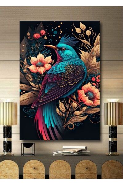 ALAMODECOR Tablou pe pânză cu tematică peisaj natural tropical 3D