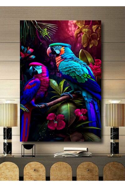 ALAMODECOR Tablou pe pânză cu tematică peisaj natural tropical 3D