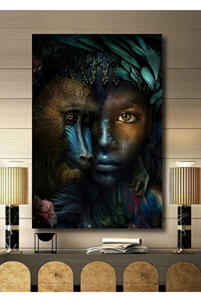 ALAMODECOR Τρισδιάστατη ζωγραφική σε καμβά με θέμα το τροπικό τοπίο