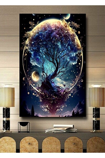 ALAMODECOR Τρισδιάστατη ζωγραφική σε καμβά με θέμα το τροπικό τοπίο