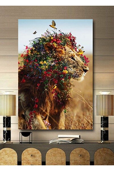 ALAMODECOR Τρισδιάστατη ζωγραφική σε καμβά με θέμα το τροπικό τοπίο