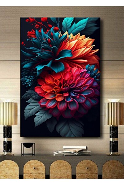ALAMODECOR Τρισδιάστατη ζωγραφική σε καμβά με θέμα το τροπικό τοπίο