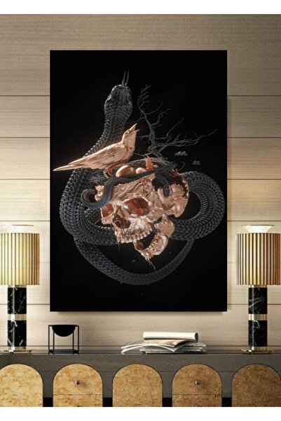 ALAMODECOR Τρισδιάστατη ζωγραφική σε καμβά με θέμα το τροπικό τοπίο