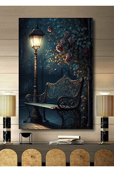 ALAMODECOR 3 Boyutlu Tropikal Doğa Manzara Temalı Kanvas Tablo