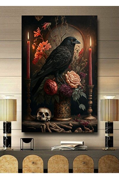ALAMODECOR Τρισδιάστατη ζωγραφική σε καμβά με θέμα το τροπικό τοπίο