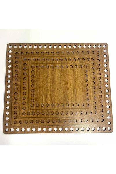 orhanucuzluk Καλάθι Βάση Ορθογώνιο Καφέ (1 Τεμάχιο) 15*20