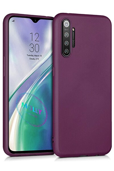 Molly Technology Realme XT İçin Mürdüm Mat Silikon Kılıf