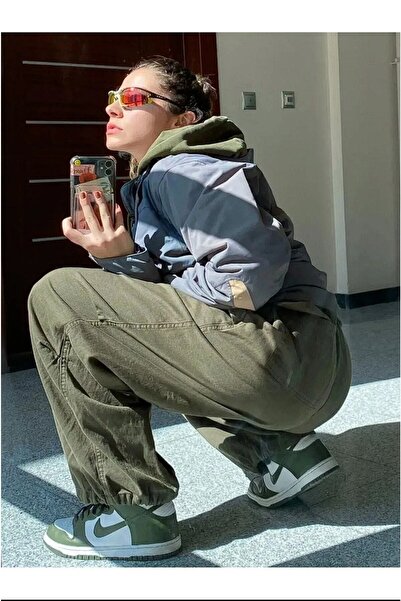 Gofeel Tactical Detaylı Baggy Haki Yeşil Renkli Paraşüt Kumaş Ayarlanabilir L...