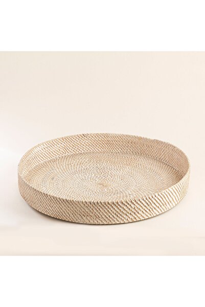 Chakra Wickien Tepsi XL Beyaz