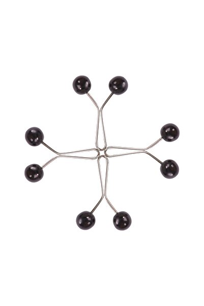 Melodi Scarf مشبك وشاح شال أسود 4 قطع