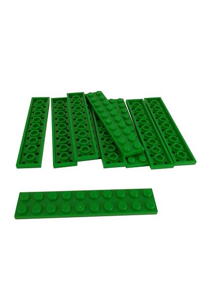 LEGO Moc Custom Accessory 2X10 Flat Brick Create Plate Green 4 Pcs