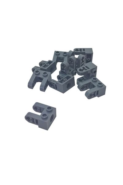 LEGO Accessory Technic Brick 1 x 2 Dark Grey Axle Dual Liftarm Socket Brick 4 pieces to send