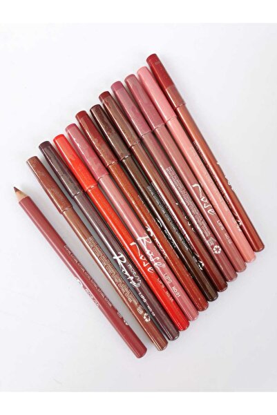 Roesıa Rose Cosmetics Rose 12'li İnce Dudak Kalemi Serisi New AziKazi