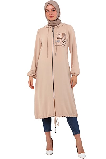 Saraylı Kadın Tesettür Giyim Aerobin Kapüşonlu Spor Kap