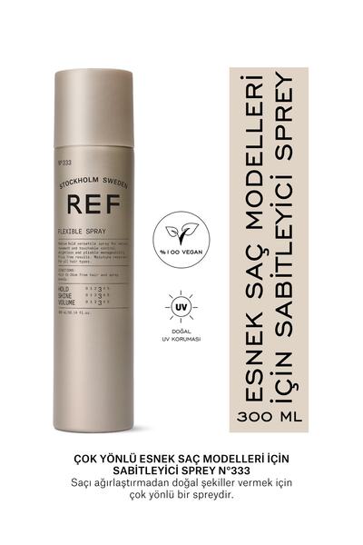 REF STOCKHOLM Flexible Spray N ° 333 300 ml Versatile Flexible Fixing Spray for Hairstyles