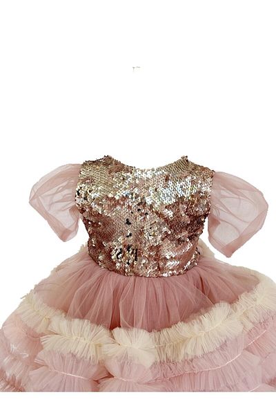 zühre balaban Βραδινό φόρεμα για κορίτσια σε σκόνη Cute Dream Dress
