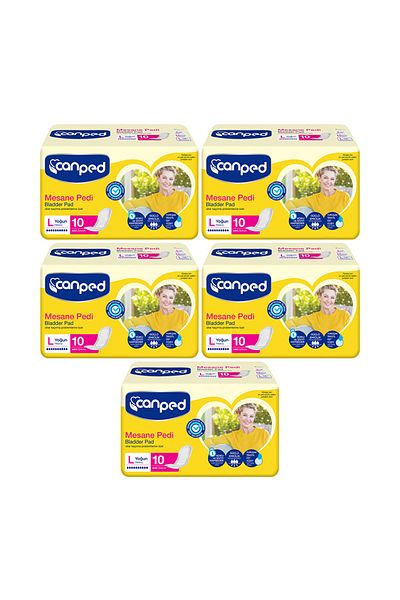 Canped Maternity Pads Intensive L (Large) Size 10 Pack of 5