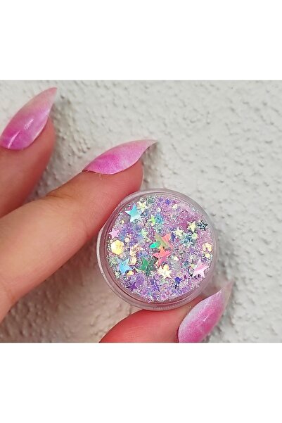 hbtasarim Parlak Glitter Pembe Glitter Jel Far Sim Yüz Ve Vücut Simi-diamante Pink