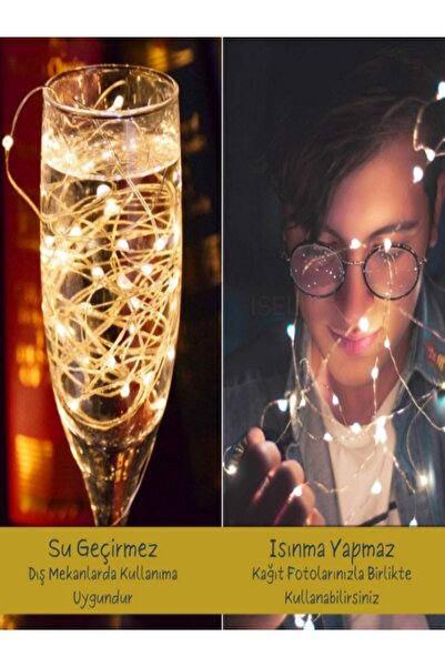 ledison Tıpa Led 2m Peri Led Günışığı Piller Dahil