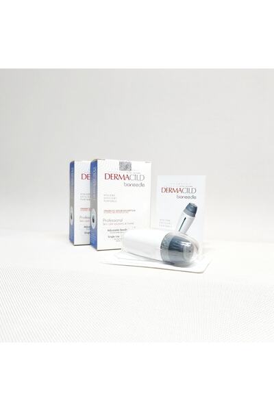 Dermacild Bio+Needle H24 Titanyum 24 İğne Ayarlanabilir İğne Cam Hazne Dermastamp +Temizleme Spreyi