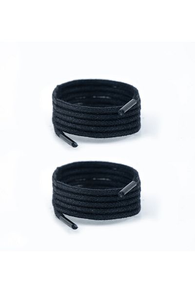 AiryFooT Round Waxed Shoelace 70 cm (Black)