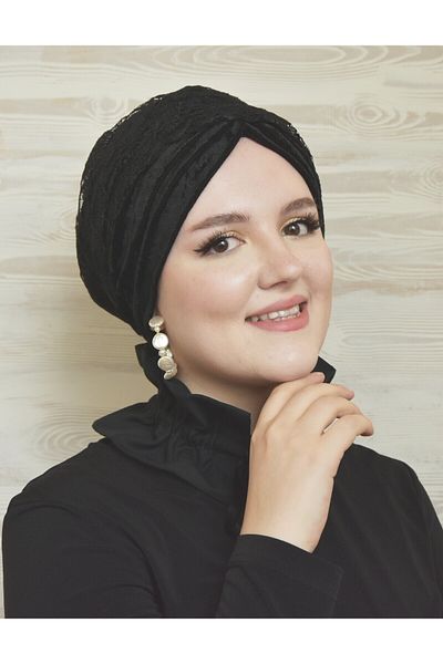 ARTİZİA Lace Detailed Unfilled Hijab Bonnet