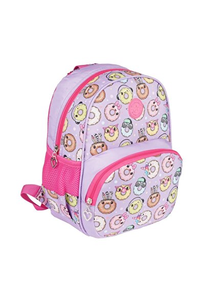 FATELLA KIZ ÇOCUK DESENLİ ÇOK GÖZLÜ SU KOYMA BÖLÜMLÜ ANAOKULU SIRT ÇANTASI