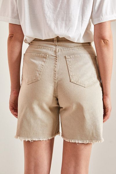 Bianco Lucci Women's Tassel Slit Shorts