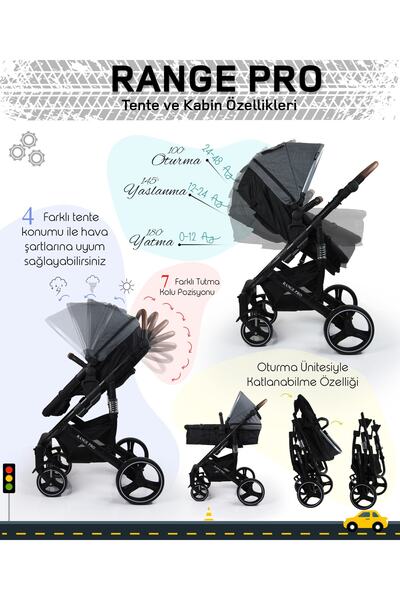 Prego Prego Range Çift Yönlü Portbebeli Bebek Arabası