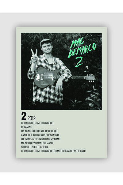 fırsatlar diyarı Mac DeMarco - 2 Duvar Posteri - Duvar Dekoru - Kalın Kağıt -...
