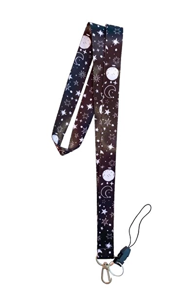 neptünstore حزام رقبة على شكل نجمة وكوكب وقمر وقمر وشماعة هاتف