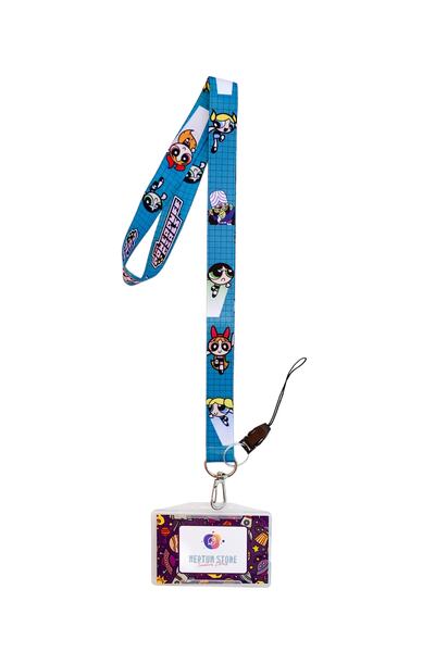 neptünstore Power Girls PPG Κορδόνι λαιμού + Θήκη μεταφοράς κάρτας