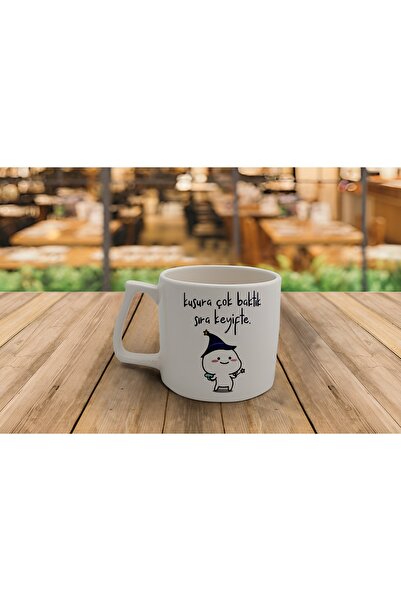 GünayStore موتشي كات لاتيه سيراميك وكوب نسكافيه مع كتابة موتشي كات