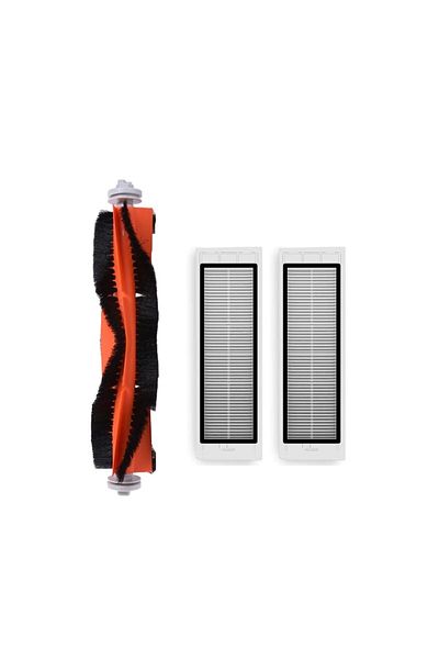 robotyedek Xiaomi Vacuum Cleaner SDJQR02RR - فرشاة رئيسية بديلة وفلتر Hepa (3 قطع)