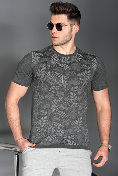 Madmext Αντρικό μπλουζάκι Anthracite 5088