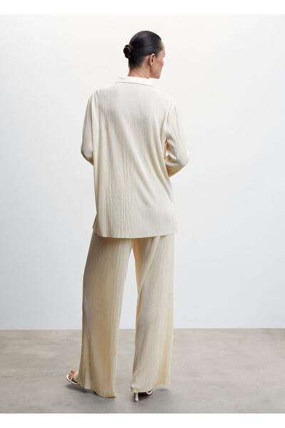 MANGO Woman Pilili Gömlek