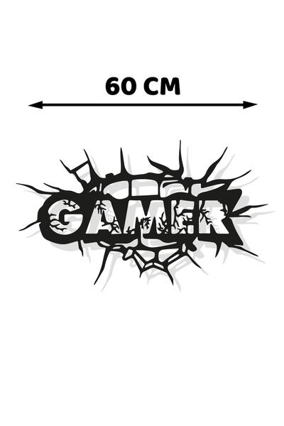 NED MDF LAZER DEKARASYON Gamer Oyuncu Yazılı Siyah Ahşap Tablomdf Lazer Kesim...