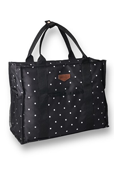 Happy Bear Black Mother Baby Care Bag with Side Hanger