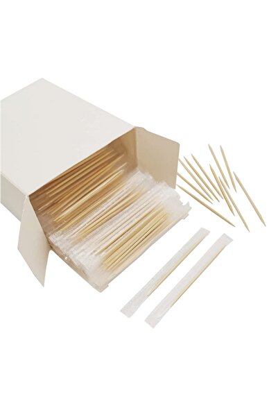 Kalbi Ticaret Jelatinli Bambu Kürdan 500'lü X 1 Paket Tek Kullanımlık Kürdan