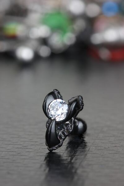 depozoom 316L Cerrahi Çelik Kıkırdak Tragus Helix Vintage Antik Gotik Etnik T...