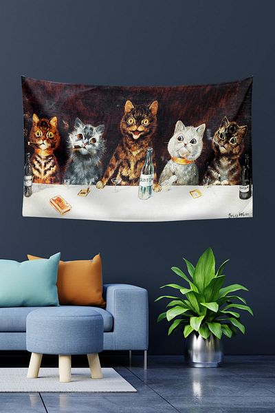 Vagonik Τοίχο Μοκέτα γάτες Louis Wain 70x100, 100x140, 140x200