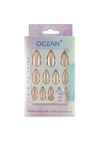 TİNEKE Tak Ve Çık Takma Tırnak - Satin Krem