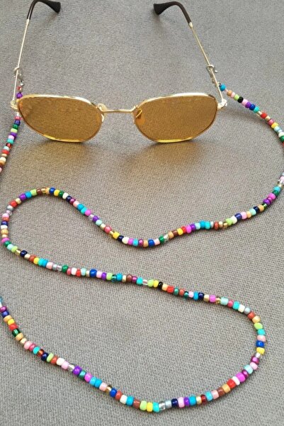 Turuncu Portakal إكسسوارات النظارات ذات الخرز الملون