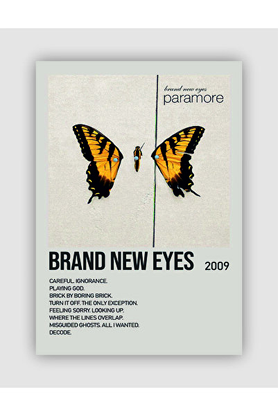 fırsatlar diyarı Paramore - Brand New Eyes Duvar Posteri - Duvar Dekoru - Kal...
