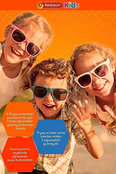 Redoxon Kids 60 Çiğnenebilir Gummy I Çocuklar İçin C Vitamini, D Vitamini Ve Çinko