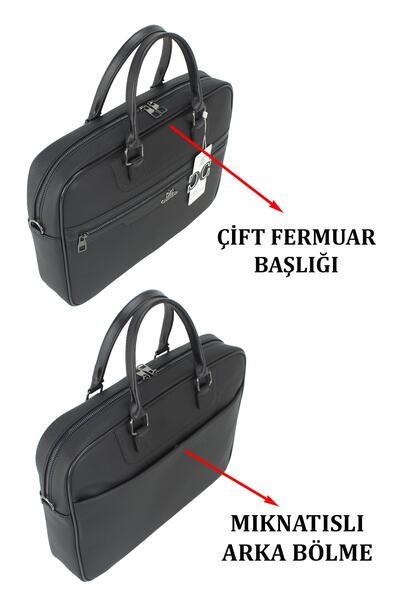 Case Club Handbag 15.6'' Laptop Compartment with Shoulder Strap Waterproof Exterior Unisex