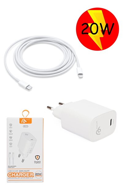 TECHNOMEN Ag-13 20w Iphone Tüm Serilerle Uyumlu Hızlı Şarj Aleti Kablo Adaptör Set Type-c To Lightning
