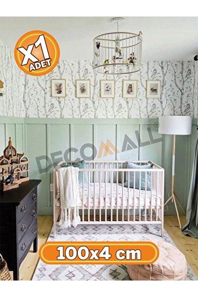 DECOMALL ( 4 X 100 ) 1 ADET Iskandinav Duvar Çıtası Dekoratif Duvar Çıtası Bo...