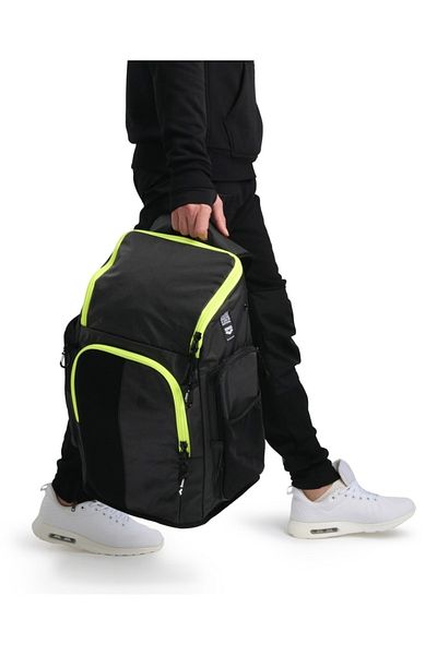 ARENA Spiky Iii Number 45 Dark Smoke Neon Yellow Backpack